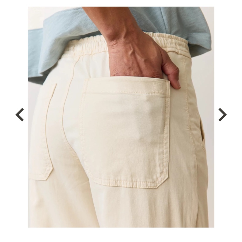 Marine Layer Saturday Pants Small Women’s Khaki $128 - Picture 9 of 11